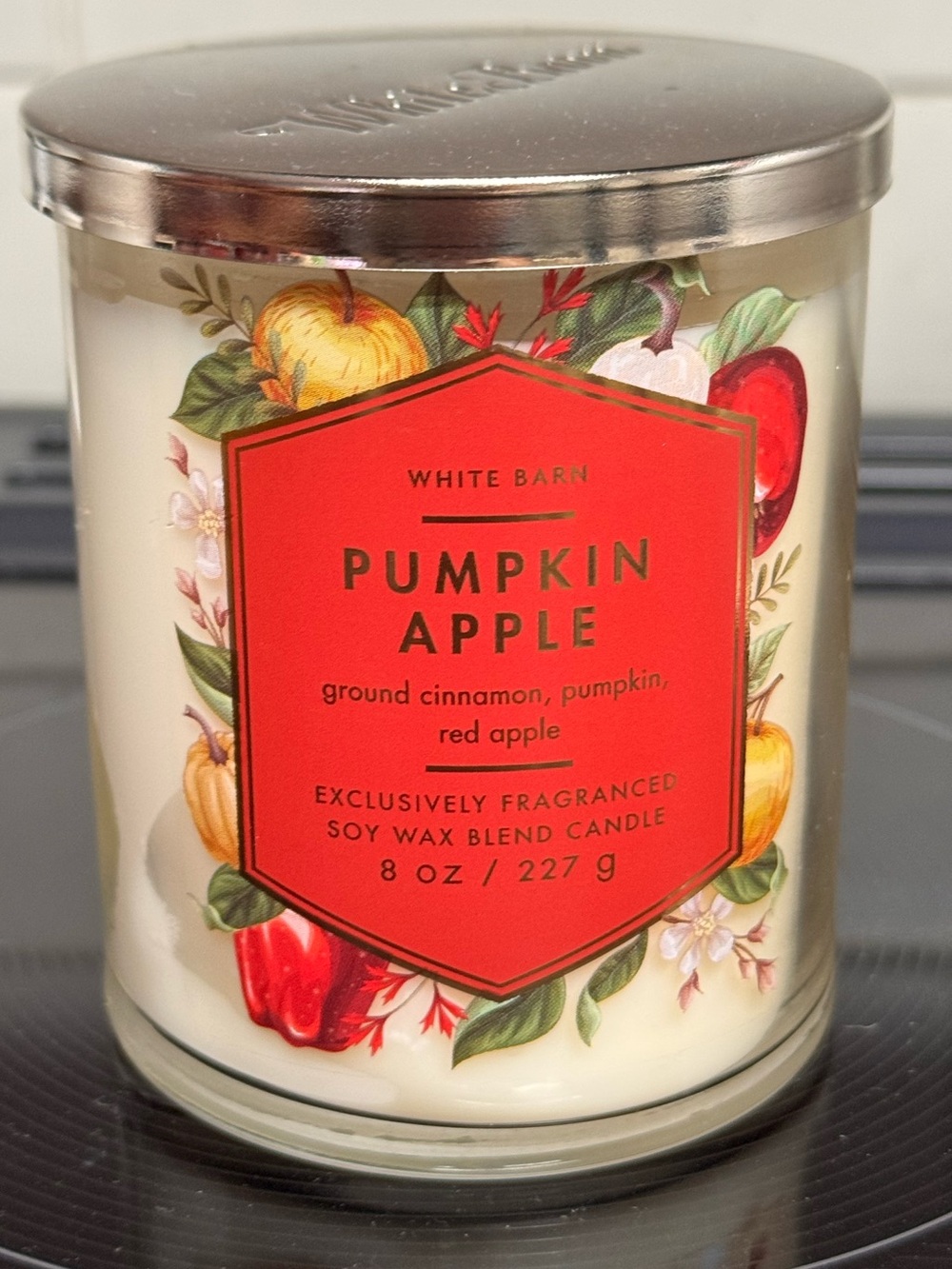 ALL NEW Pumpkin Apple 30-50 Burn Single Wick Candle 8 oz Bath & Body Works